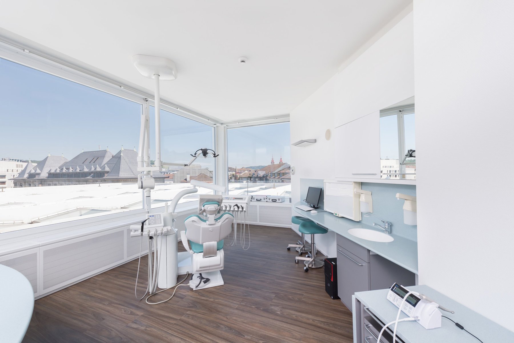 Warmes, einladendes Praxisumfeld